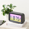 onn. Digital Alarm Clock with Ombre Color Changing Display