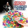 100PCS Incense Burner Cones Backflow Smoke Waterfall Censer Holder Bullet USA