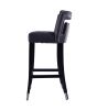 Suede Velvet Barstool with nailheads Dining Room Chair2 pcs Set - 30 inch Seater height