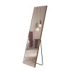 Brown Solid Wood Frame Full-length Mirror, Dressing Mirror, Bedroom Home Porch, Decorative Mirror, Clothing Store, Floor Mounted Large Mirror, Wall Mo