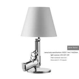 Modern Simple Personality Creative Desk Lamp (Option: Silver small-220V US)