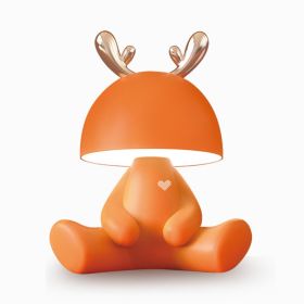 Bluetooth Speaker Rechargeable LED Eye Protection Desk Lamp (Option: Orange-Deer-Without Bluetooth)