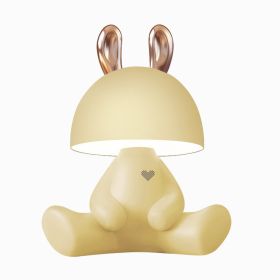 Bluetooth Speaker Rechargeable LED Eye Protection Desk Lamp (Option: Yellow-Rabbit-Without Bluetooth)