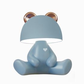 Bluetooth Speaker Rechargeable LED Eye Protection Desk Lamp (Option: Blue-Bear-Without Bluetooth)