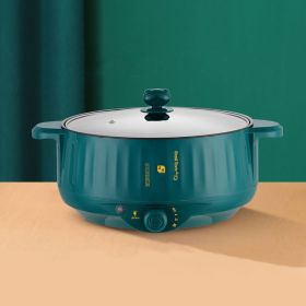 Non Stick Pot Household Electric Pot Integrated Type (Option: Green-22cm-US)