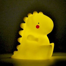 Luminous Toys, Children's Room LED Lights, Bedside Lamp Decorations, Enamel New Creative Gifts (Option: Dragon Baby yellow)