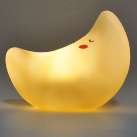 Luminous Toys, Children's Room LED Lights, Bedside Lamp Decorations, Enamel New Creative Gifts (Option: Moon Yellow)