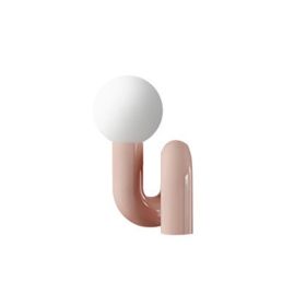 Modern Children Bedroom Bedside Lamp American Living Room Resin Lamps (Option: AU-Pink)