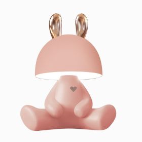 Bluetooth Speaker Rechargeable LED Eye Protection Desk Lamp (Option: Pink-Rabbit-Without Bluetooth)