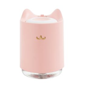 Mini USB Humidifier Night Light Bedroom Office Desktop (Option: Pink-USB)