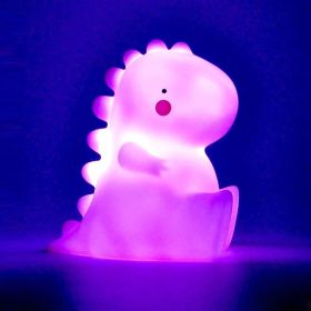 Luminous Toys, Children's Room LED Lights, Bedside Lamp Decorations, Enamel New Creative Gifts (Option: Dragon Baby pink)