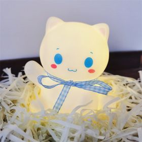 Cartoon Luminous Night Market Stall Led Small Night Lamp Christmas Gift (Option: Cat White)