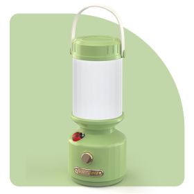 Creative Bedside Lamp Bedroom Rechargeable Sleeping Led Ladybug Simple Camping Night Light (Option: 2W-Green-USB)