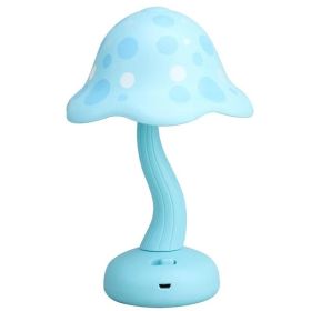 Cute Mushroom Table Lamp Accessories Creative (Option: 88 1 Blue 2 Gear Light-USB)