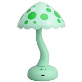 Cute Mushroom Table Lamp Accessories Creative (Option: 88 2 Green 2 Gear Light-USB)