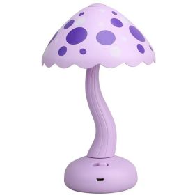 Cute Mushroom Table Lamp Accessories Creative (Option: 88 2 Purple 2 Gear Light-USB)