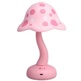 Cute Mushroom Table Lamp Accessories Creative (Option: 88 1 Pink 2 Gear Light-USB)