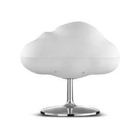 Cloud-Shaped Colorful Atmosphere Light Humidifier Household Silent Bedroom Pregnant Women And Babies Can Use Aroma Diffuser (Option: White clouds on silver backgro-USB)