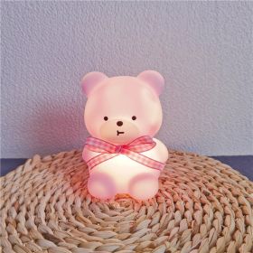 Cartoon Luminous Night Market Stall Led Small Night Lamp Christmas Gift (Option: Colorful Bear Purple)