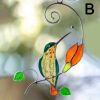 1pc Hummingbird Stained Glass Sun Catcher Window Hangings Ornament Metal Craft A Lovely Gift For Your Family