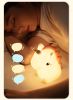 Cute Silicone LED Night Light Unicorn Deer For Kids USB Rechargeable Animal Dinosaur Bedroom Decor Touch Night Lamp For Gifts