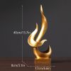 NORTHEUINS Resin Abstract Torch Figurines for Interior Home Living Room Bedroom Office Desktop Decoration Ornament Accessories