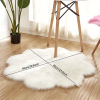 1pc, Soft and Plush Flower Shaped Fur Rug - Faux Sheepskin Area Rug for Bedroom, Sofa, and Nursery - Machine Washable and Perfect for Living Room and