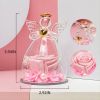 1pc; Birthday Gifts For Women; Preserved Rose In Angel Glass; Mom Grandma Gifts On Mother's Day; Valentine's Day; Wedding; Thanksgiving; Christmas; Ho